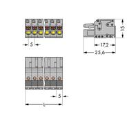 Boîtier femelle pour câble série 2231 WAGO 2231-103/102-000 Nbr total de pôles 3 Pas: 5 mm 100 pc(s)