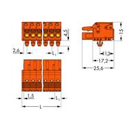 Boîtier femelle pour câble série 2231 WAGO 2231-316/008-000 Nbr total de pôles 16 Pas: 5.08 mm 25 pc(s)