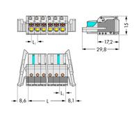 Boîtier femelle pour câble série 2721 WAGO 2721-103/037-000 Nbr total de pôles 3 Pas: 5 mm 50 pc(s)
