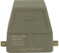 Boîtier HARTING Han 10B HMC haut sans sortie de câble, pour 1 étrier (sur la partie inférieure) - 1 pièce