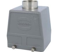 Boîtier HARTING Han 32B à dôme haut, 1 sortie de câble droite PG29, pour 2 étriers (sur la partie inférieure), raccord à vis PG29