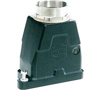 Boîtier HARTING Han 6HPR avec raccord intermédiaire, sortie de câble droite 1xM40, verrouillage à vis - 1 pièce