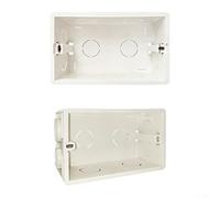 Boîtier inférieur ignifuge pour interrupteurs muraux et prises standard, boîte de jonction compacte en plastique pour câblage électrique, boîte arrière de sécurité facile à installer (type 146)