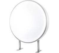 Boîtier lumineux LED rond - Panneau publicitaire double face - Montage mural de 50,8 cm - Pour extérieur - Acrylique et aluminium - 220V (norme européenne)