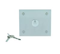 Boîtier percé pour contact PTT ou tête Vigik Inox brossé - URMET 10050/I