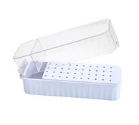 Boîtier pour Forets d'Ongle,Porte-Outils pour Ongles à 40 Emplacements - Boîte De Rangement Avec Couvercle Transparent Anti Poussière Pour Détails Artistiques Femmes Jeunes