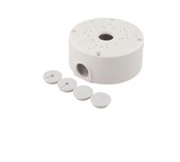 Boîtier Raccordement Plastique pour robuste pour Surveillance | IP68 étanche, protection totale pluie/ pour poussière, plastique pour durable, taille 120x120x54mm, blanc