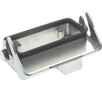 Boîtier rapporté HARTING Han 10B INOX avec 1 étrier longitudinal - 1 pièce