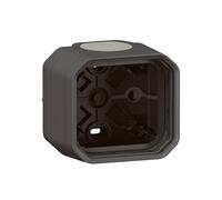 Legrand Boîtier saillie Plexo 069601L embouts à membrane, 1 poste, anthracite