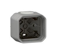 boitier saillie - 1 poste - gris - legrand plexo 069651l
