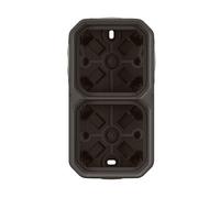 Legrand Boîtier saillie Plexo 069602L - 2 postes, embouts à membrane - anthracite
