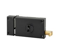 Thirard Boîtier de serrure 140 x 88 mm tirage gauche axe 70 mm noir 086020