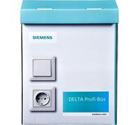 Boîtier Siemens PROFI, 100 interrupteurs universels et bascules, DELTA line, blanc titane, 1 pièce.