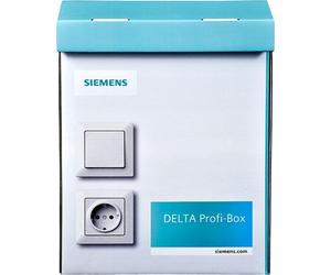 Boîtier Siemens PROFI, cadre 390, simple, DELTA line, blanc titane, 1 pièce.