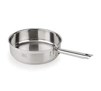 BOJ Poêle sauté PREMIUM en acier inoxydable 18/10, Ø 24 x 6 cm