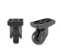 BOJHGO Lot de 2 roulettes universelles en Plastique Noir for Valise, Accessoire Rechange for à(Size2)