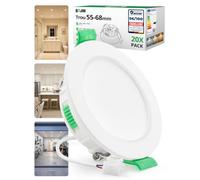 Bojim Lot de 20 Spot LED Encastrable Plafond Trou 55mm - 68mm 4W 380LM | Économique Blanc Chaud 2700K Neutre 4000K Froid 6000K Reglable 220V Extra Plat IP44 Downlight pour Salle de Bain Salon