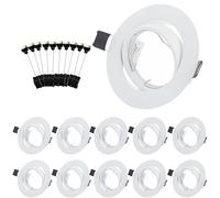 Bojim Support Spot Encastrable Orientable GU10 Rond Blanc
