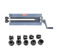 BOKA RM-18 Machine à enfoncer manuelle - 457 mm de saillie, jusqu'à 1,2 mm de tôle d'acier, boîtier en fonte, 6 jeux de rouleaux, entraînement à manivelle, pour atelier, carrosserie et construction de