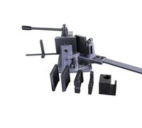 Boka UB-100 Cintreuse d'angle universelle professionnelle | Pour acier plat, profilés métalliques et barres en acier, cintreuse manuelle en tôle, angle de flexion 120°, 5 matrices