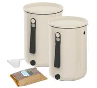 Bokashi Organico 2 S2 Bac à Compost Blanc 23.3x32.5cm Bac 9.6l 2kg Brain