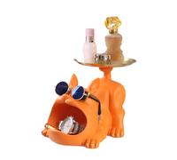 Bol à Bonbons,Cendrier Bijou Bulldog - Statue Bulldog en Résine Drôle Mignon Esthétique, Boîte de Rangement pour Plan de Travail Cuisine Table d'Entrée Salon Maison Décoration