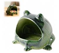 Bol à bonbons et bol en forme de grenouille à grande bouche, jolie statue | Plateau de rangement décoratif pour table d'entrée, figurine de grenouille décorative, rangement de bureau amusant pour