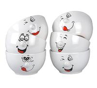 Bol à céréales en céramique avec visage souriant