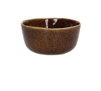 Bol à céréales en grès marron, rond - Pomax, Spiro - Ø13x6 cm