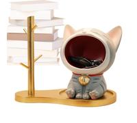 Bol à clés | Figurine décorative de chat porte-bonheur - Sculpture décorative - Bol à bijoux | Bol à bonbons Salon Chambre Buffet Décoration