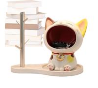 Bol à clés - Statue de chat - Support décoratif - Bol à bonbons - Décoration pour salon, chambre à coucher, buffet