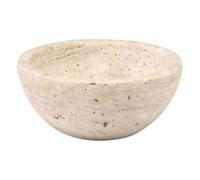 Bol à Huile Essentielle en Marbre pour Aromathérapie Spa | Beige, pour Salon et Spa, Plateau Décoratif Stable, Retient la Chaleur et Limite le Glissement
