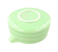 Bol à matcha de style japonais avec bec verseur, récipient à thé en faïence pour faire mousser la poudre, idéal pour les amateurs de thé et les réunions sociales (vert)