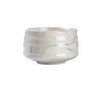 Bol à matcha en céramique CHiATO Chawan Cloud Mist - blanc / bleu grisâtre