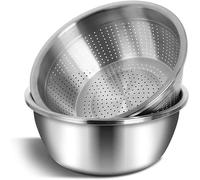 Bol à mélanger multifonction en acier inoxydable, 32 cm, 8,5 litres, compatible lave-vaisselle