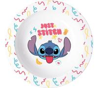 Bol à micro-ondes Tataway Disney Stitch - Grand bol à soupe, pâtes et céréales en plastique | Durable, léger et facile à nettoyer