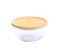 Bol à mixer rond couvercle bambou 2.6L Pebbly