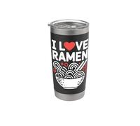 Bol à nouilles I Love Ramen Heart Fun Gobelet isotherme en acier inoxydable double paroi