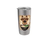 Bol à nouilles Pho German Shepard Gobelet isotherme en acier inoxydable double paroi