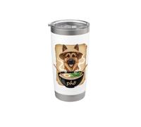 Bol à nouilles Pho German Shepard Gobelet isotherme en acier inoxydable double paroi