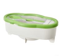 Bol à nouilles portable 1,7 l pour dortoir bureau | Plastique, résistant à la chaleur, solution de rangement compacte, finition blanche, facile à nettoyer