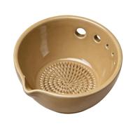 Bol à râper - Outil de cuisine - de meulage en résine faite à la main 7 x 7 cm, outil de préparation des aliments | 2 en 1, hachoir multifonction pour gingembre, fruits, chou frisé, basilic