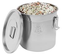 Bol à riz, couvercle hermétique, acier inoxydable résistant, couleur argent