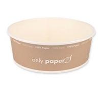 Bol à salade Only Paper, rond, 1,3 litre, marron