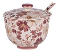 Bol à soupe avec cuillère Kiyo 60 cl - Table Passion - Décoré - Grès G