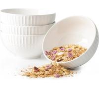 Bol à soupe en céramique 15,2 cm - Bol à soupe en céramique blanc, compatible avec le micro-ondes et le lave-vaisselle