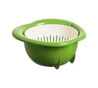 Bol à tamis en forme de pomme - ABS 24,5 x 24 x 11,2 cm | Passoire de cuisine à vidange rapide avec filtre Panier à fruits et légumes pour salade Pâtes Bessenslaitue Préparation alimentaire
