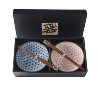 Bol ASANOHA DESIGN , set de 2 pièces, 500 ml, avec baguettes, MIJ