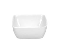 Bol carré en porcelaine blanche L12