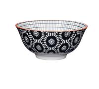 Bol coupelle en grès D15 700 ml Floral Noir Mikasa Kitchencraft